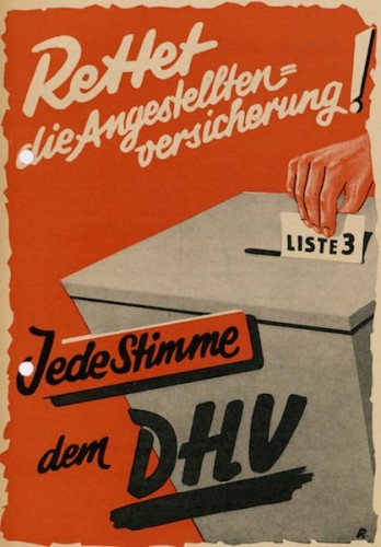 Wahlwerbung zur ersten Sozialwahl 1953